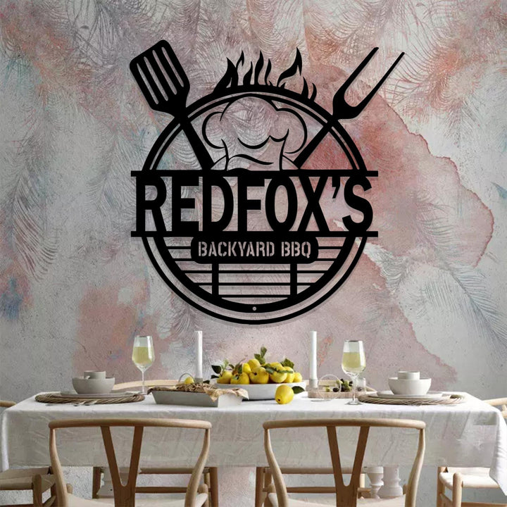 Custom Kitchen Metal Wall Art, Personalized Metal Signs, Custom Kitchen Wall Decor, Customizable Kitchen Sign, Housewarming gift, Chef Gifts
