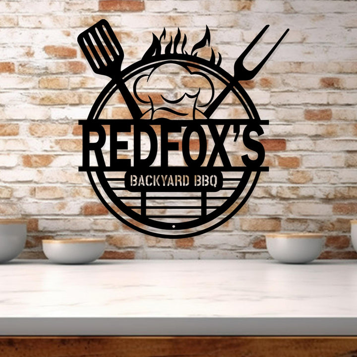 Custom Kitchen Metal Wall Art, Personalized Metal Signs, Custom Kitchen Wall Decor, Customizable Kitchen Sign, Housewarming gift, Chef Gifts