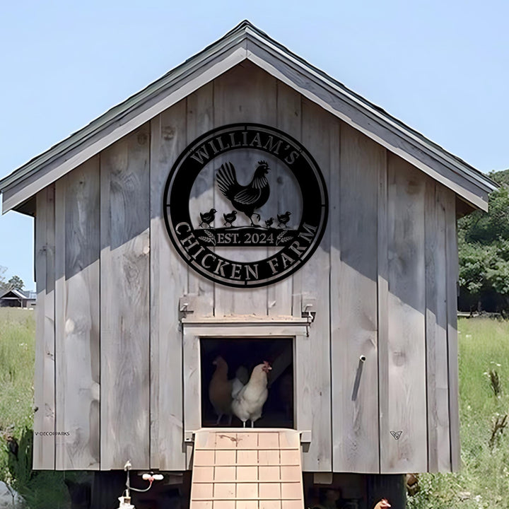 Personalized Chicken Coop Sign, Hen House Coop Sign, Our Little Coop Sign Metal Sign, Metal Chicken Coop Sign, Custom Chicken Coop sign