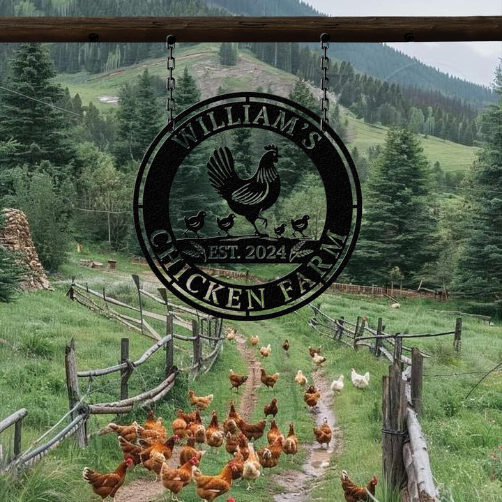 Personalized Chicken Coop Sign, Hen House Coop Sign, Our Little Coop Sign Metal Sign, Metal Chicken Coop Sign, Custom Chicken Coop sign