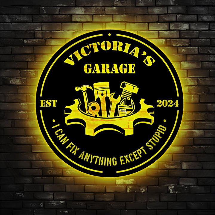 Custom Grandpa's Garage Metal Sign, Personalized Metal Garage Sign, Garage Sign, Papa Gift, Grandpa Gift, Birthday Gift, Christmas Gift