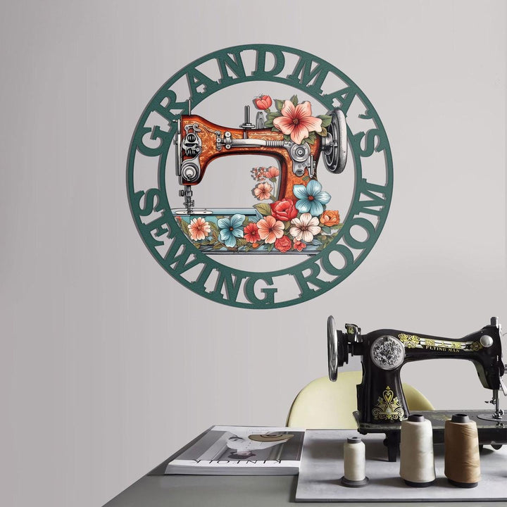 Personalized Sewing Room Metal Sign with LED Light, Custom Quilting Room Decor, Craft Room Sign, Gift for Mom, Sewing Gifts Hobby Decor