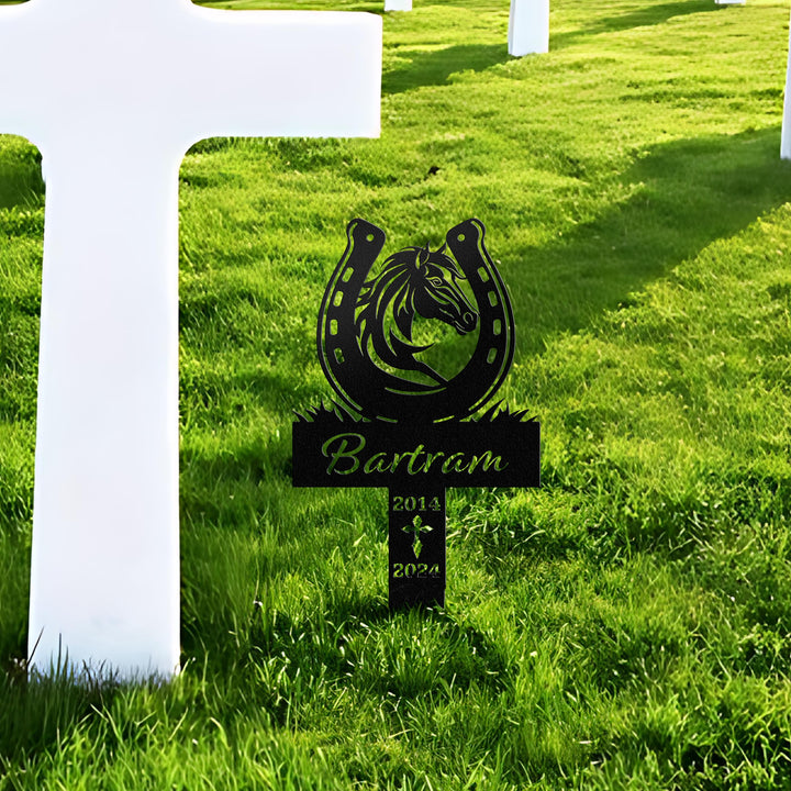 Personalized Horse Memorial Stake, Custom Horse Grave Marker Sign, Horse Remembrance Stake, Horse Loss, Horse Garden Sign, Pet Sympathy Sign