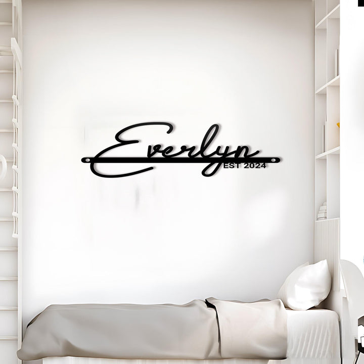 Custom Modern Metal Casa Name Sign, Personalized Villa Name Sign, Unique Custom Metal Family Name, Best Anniversary Gift, Christmas Gift