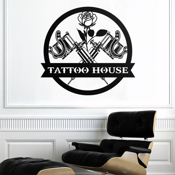 Custom Tattoo Artist Metal Wall Art LED Light Personalized Ink Studio Name Sign Home Decor Machine Shop Decoration Man Cave Christmas Gifts.