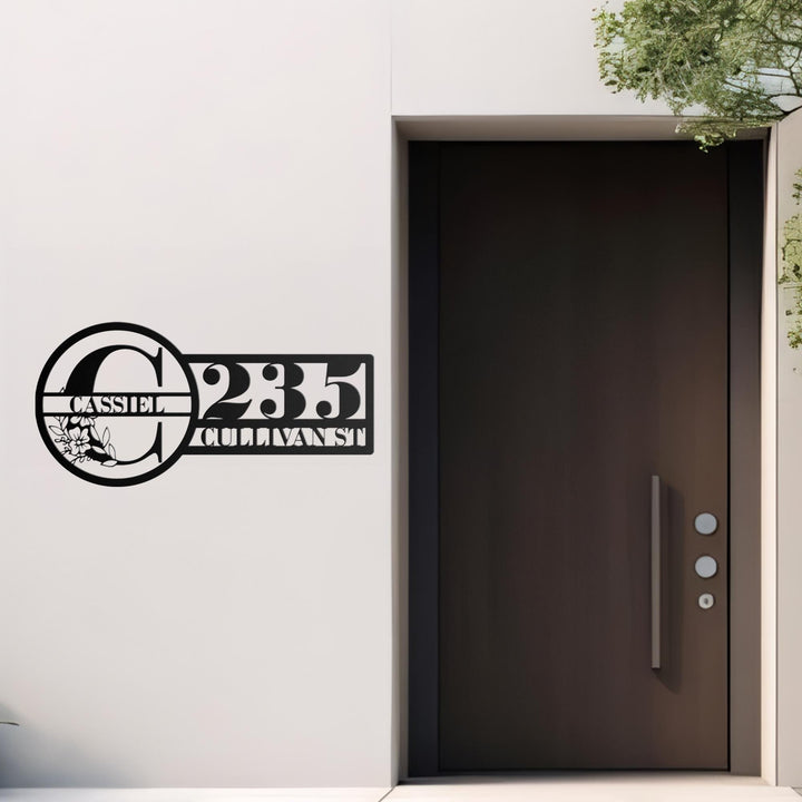 Split Letter Custom Address Sign - Custom Sign - Outdoor Metal Sign - House Numbers, Modern Address Sign, Free shipping, Metal Home Decor