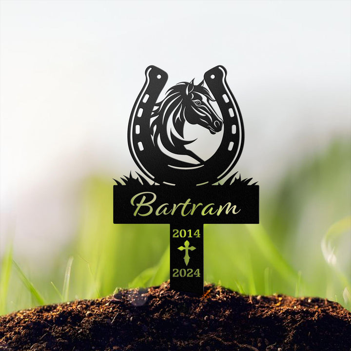 Personalized Horse Memorial Stake, Custom Horse Grave Marker Sign, Horse Remembrance Stake, Horse Loss, Horse Garden Sign, Pet Sympathy Sign