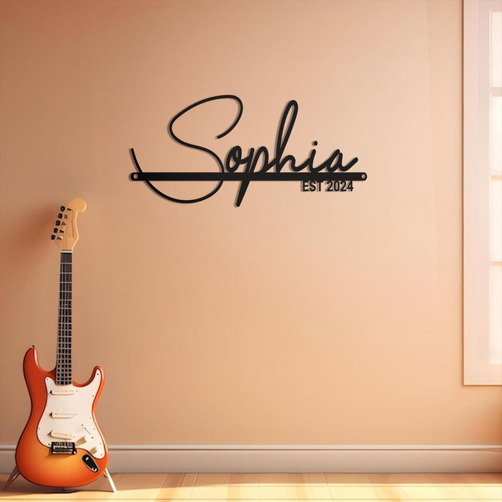Custom Modern Metal Casa Name Sign, Personalized Villa Name Sign, Unique Custom Metal Family Name, Best Anniversary Gift, Christmas Gift