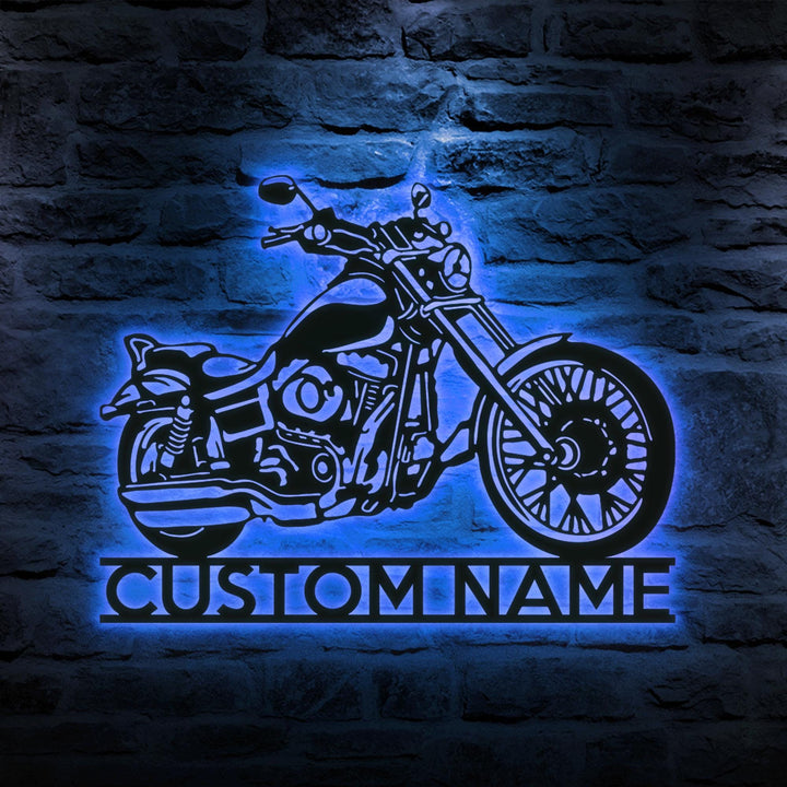Custom Motorcycle Sign Name, Personalized Motorcycle Wall Art, Biker metal sign, Garage Decor, Motorcycle Decor, Men Cave Sign, Dirt Bike
