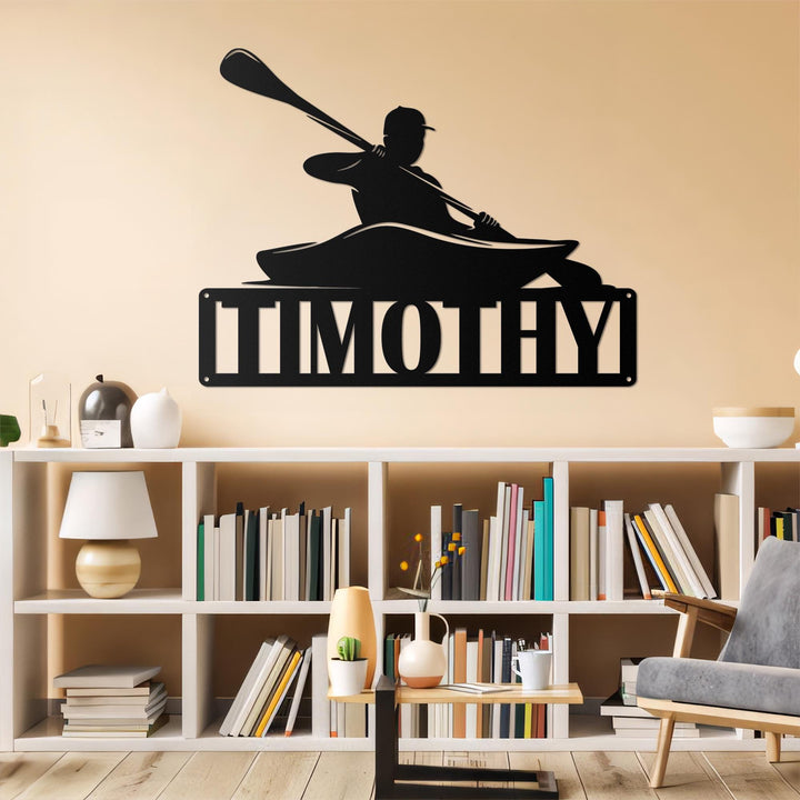 Custom Kayak Custom Name Sign, Great Outdoor Kayak Sign With Led Light, Kayaking, Sport Gift, Fathers Day, Boat Sign, Gift For Him or Her