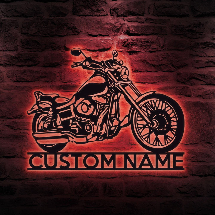 Custom Motorcycle Sign Name, Personalized Motorcycle Wall Art, Biker metal sign, Garage Decor, Motorcycle Decor, Men Cave Sign, Dirt Bike