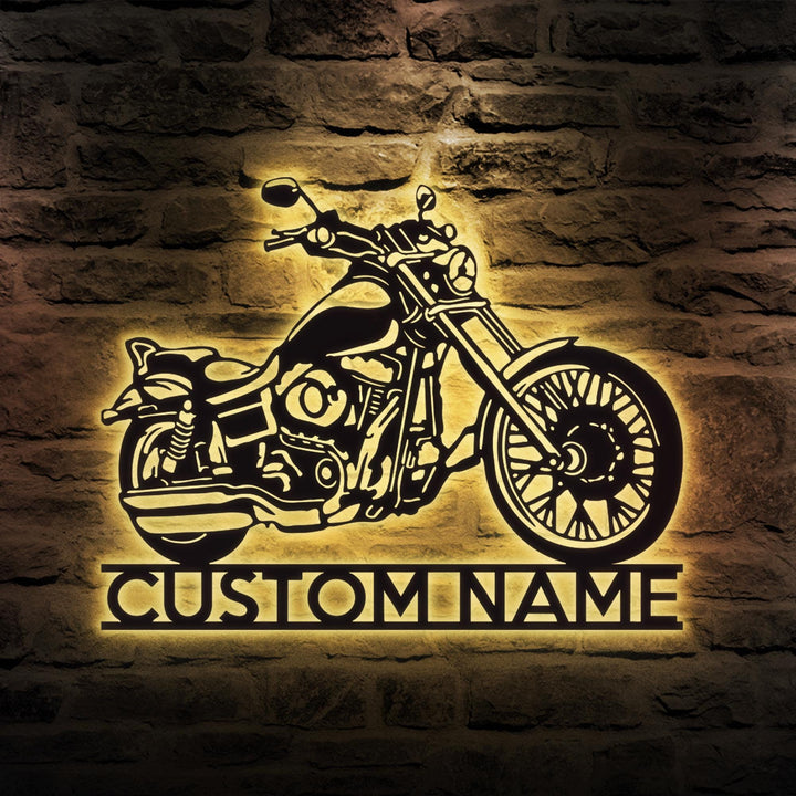 Custom Motorcycle Sign Name, Personalized Motorcycle Wall Art, Biker metal sign, Garage Decor, Motorcycle Decor, Men Cave Sign, Dirt Bike