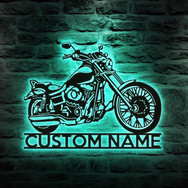 Custom Motorcycle Sign Name, Personalized Motorcycle Wall Art, Biker metal sign, Garage Decor, Motorcycle Decor, Men Cave Sign, Dirt Bike