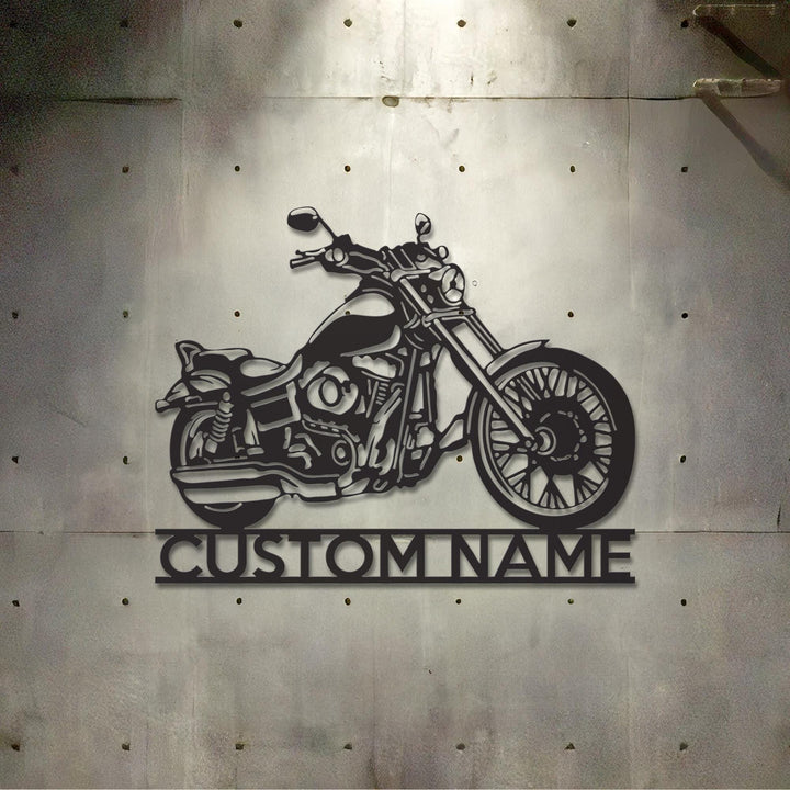 Custom Motorcycle Sign Name, Personalized Motorcycle Wall Art, Biker metal sign, Garage Decor, Motorcycle Decor, Men Cave Sign, Dirt Bike
