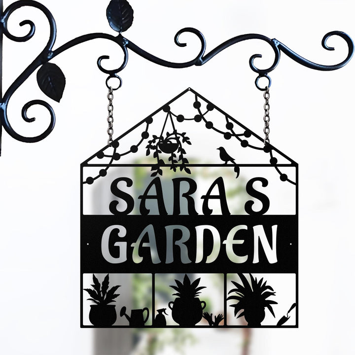 Custom Family Name Metal Garden Sign, Personalized Metal Garden art, Metal Garden Stake Sign, Metal Yard Art, Metal Garden Decoration Gift