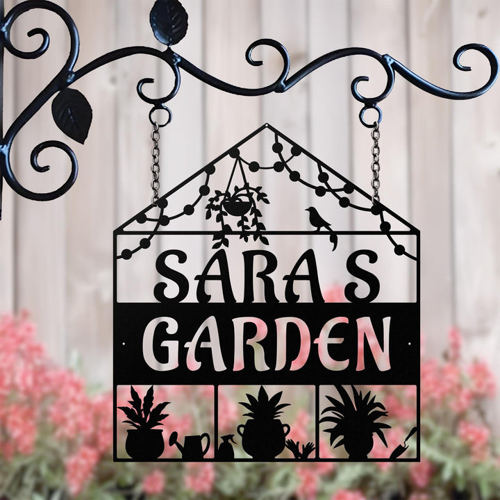 Custom Family Name Metal Garden Sign, Personalized Metal Garden art, Metal Garden Stake Sign, Metal Yard Art, Metal Garden Decoration Gift