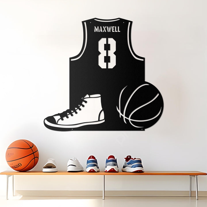 Basketball Metal Wall Art, Metal Sports Decor, Basketball Sign, Basketball Name Sign, Sports Name Sign, Metal Art, Custom Metal, Custom Name