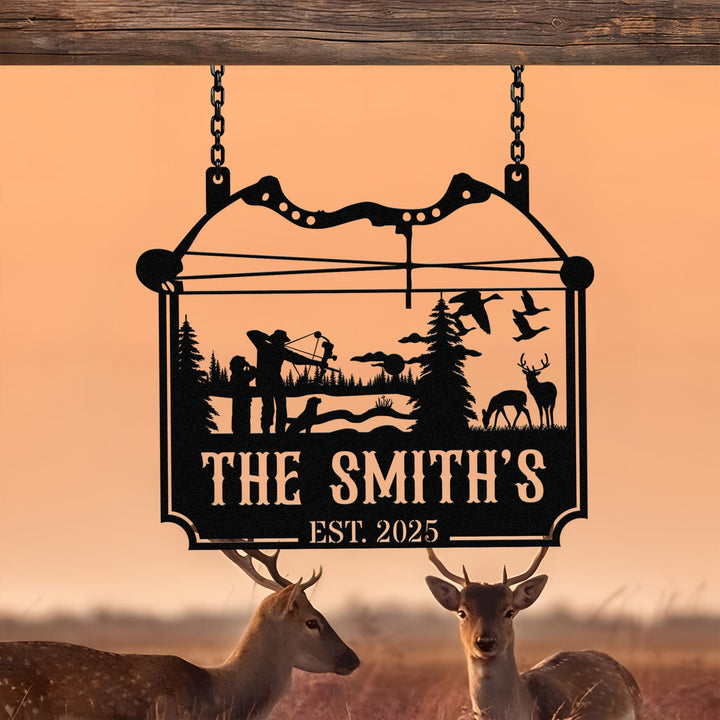 Personalized Duck Hunting Metal Wall Art Custom Metal Duck Hunting Sign Duck Hunter Gifts Metal Outdoor Signs Deer Hunter Sign Dad Gift