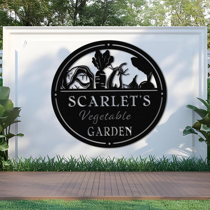 Custom Vegetable Garden Metal Wall Art Sign, Garden Signage, Small Garden Design, Simple Garden Design, Farmhouse Design, Farmstead Sign