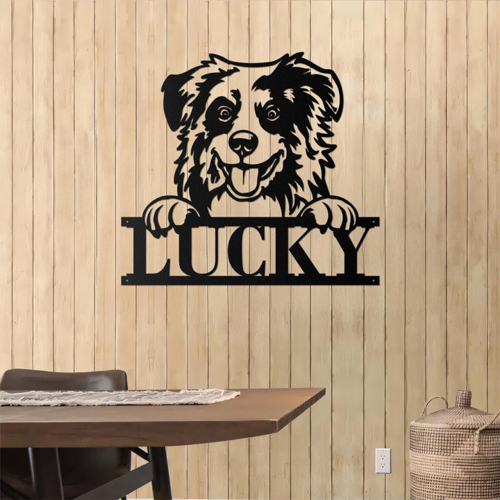 Custom Labrador Retriever Metal Sign, Personalized Dog Name Sign, Dog House Decor, Pet Lover Gift, Dog mom Sign, Wall Art Decor
