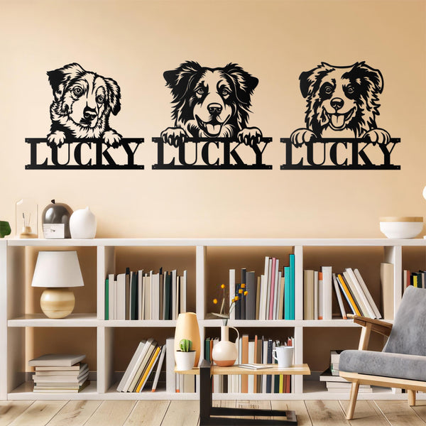 Custom Labrador Retriever Metal Sign, Personalized Dog Name Sign, Dog House Decor, Pet Lover Gift, Dog mom Sign, Wall Art Decor
