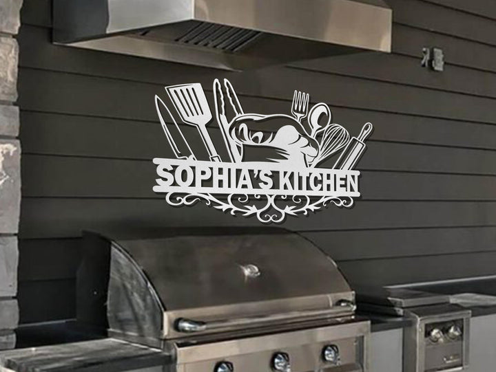 Custom Kitchen Metal Wall Art, Personalized Metal Signs, Kitchen Wall Decor, Kitchen Sign, Housewarming gift, Chef Gifts, Mothers Day Gifts
