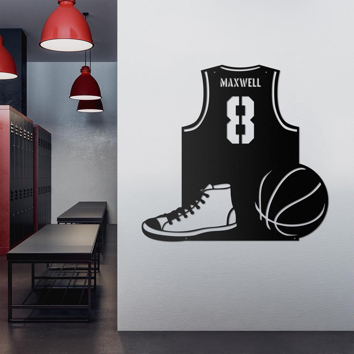 Basketball Metal Wall Art, Metal Sports Decor, Basketball Sign, Basketball Name Sign, Sports Name Sign, Metal Art, Custom Metal, Custom Name