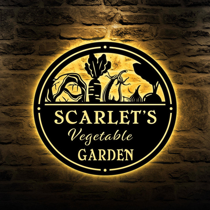 Custom Vegetable Garden Metal Sign, Custom Garden Sign, Gardener Design, Simple Garden Design, Farmhouse Design, Gift For Mom, Gift For Dad