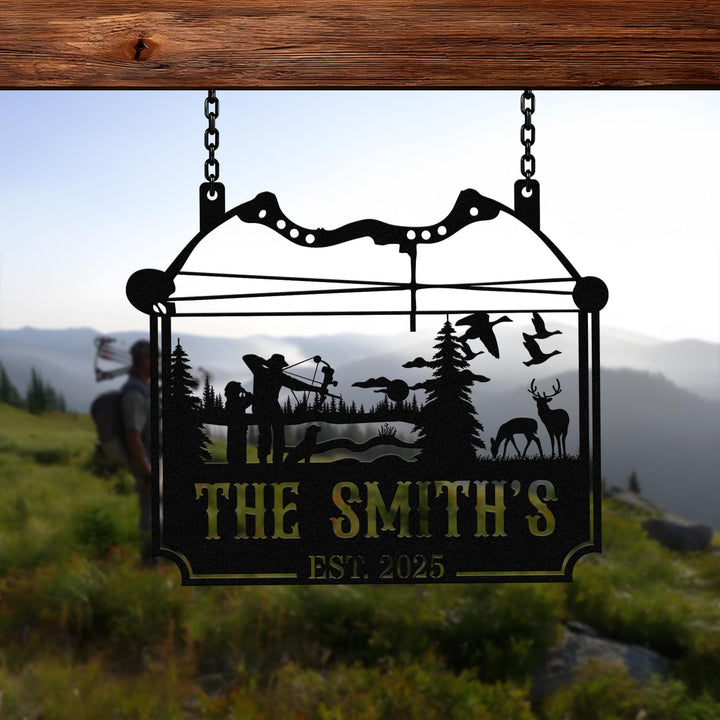 Personalized Duck Hunting Metal Wall Art Custom Metal Duck Hunting Sign Duck Hunter Gifts Metal Outdoor Signs Deer Hunter Sign Dad Gift