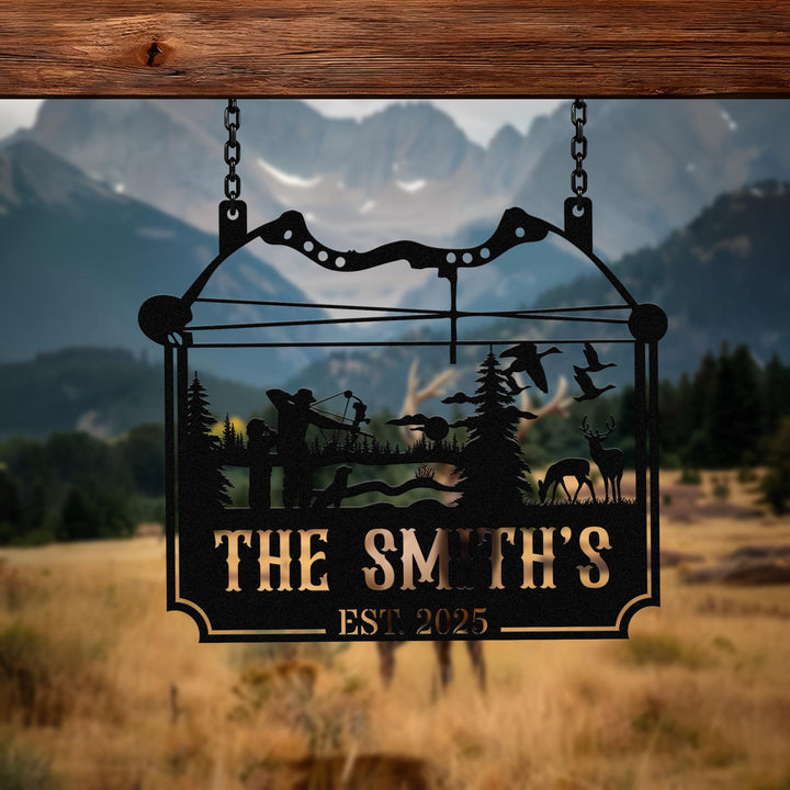 Personalized Duck Hunting Metal Wall Art Custom Metal Duck Hunting Sign Duck Hunter Gifts Metal Outdoor Signs Deer Hunter Sign Dad Gift