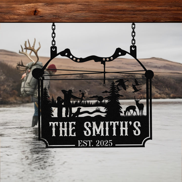 Personalized Duck Hunting Metal Wall Art Custom Metal Duck Hunting Sign Duck Hunter Gifts Metal Outdoor Signs Deer Hunter Sign Dad Gift