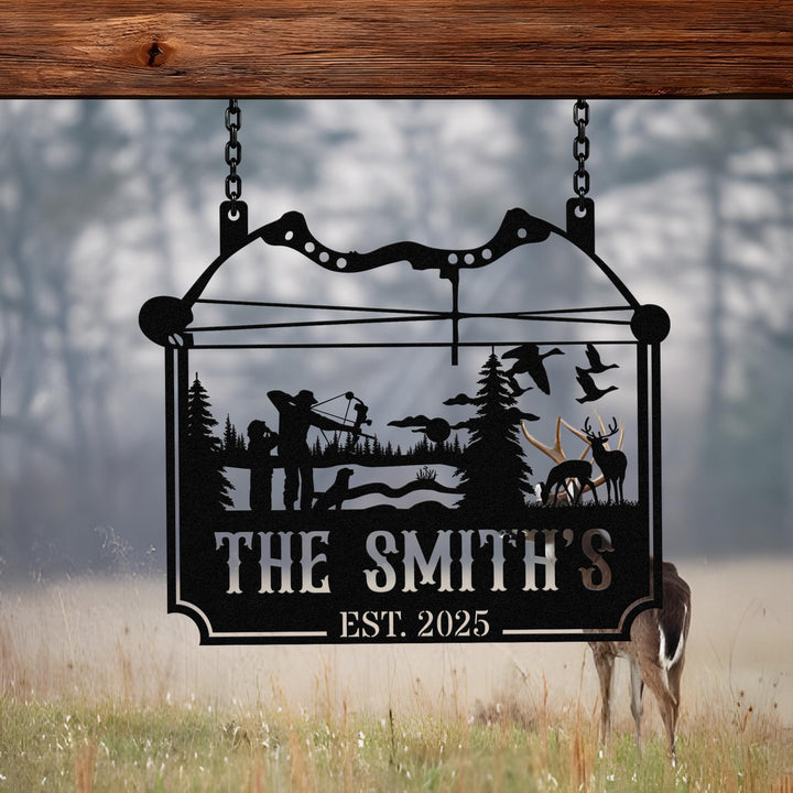 Personalized Duck Hunting Metal Wall Art Custom Metal Duck Hunting Sign Duck Hunter Gifts Metal Outdoor Signs Deer Hunter Sign Dad Gift