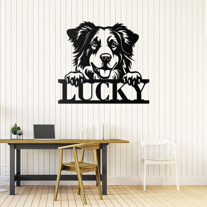 Custom Labrador Retriever Metal Sign, Personalized Dog Name Sign, Dog House Decor, Pet Lover Gift, Dog mom Sign, Wall Art Decor