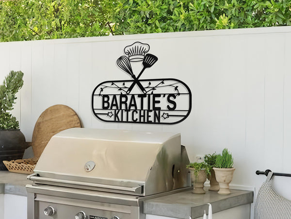 Custom Kitchen Metal Wall Art, Personalized Metal Signs, Kitchen Wall Decor, Kitchen Sign, Housewarming gift, Gift For Mom, Mothers Day Gift