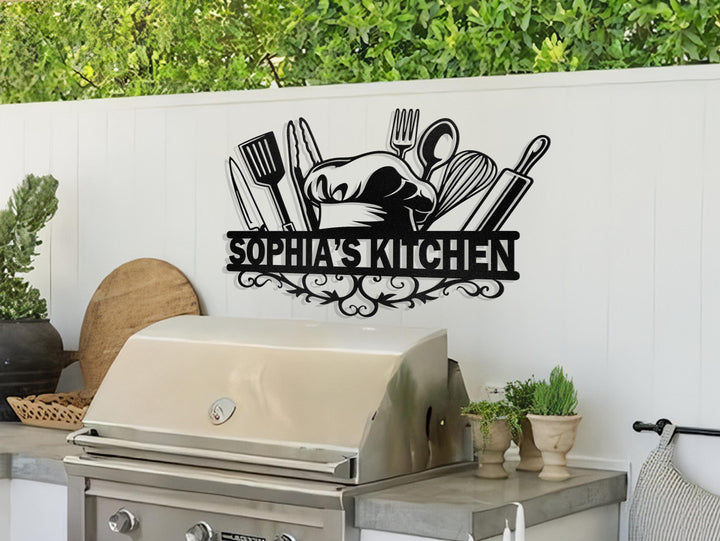 Custom Kitchen Metal Wall Art, Personalized Metal Signs, Kitchen Wall Decor, Kitchen Sign, Housewarming gift, Chef Gifts, Mothers Day Gifts
