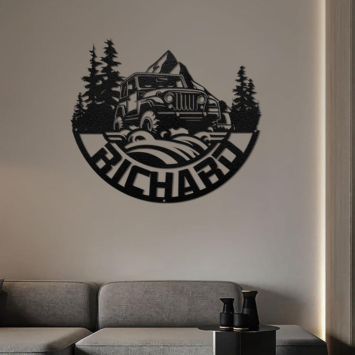 Custom Offroad  Metal Sign - Personalized 4x4 Outdoor Decor, Rustic Adventure Wall Art, Unique Gift for mudding Enthusiasts, Durable Sign