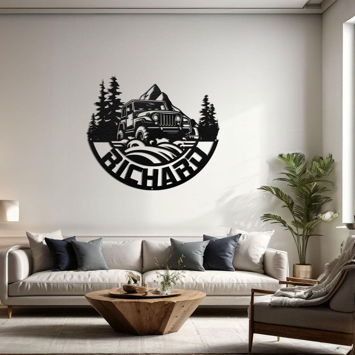 Custom Offroad  Metal Sign - Personalized 4x4 Outdoor Decor, Rustic Adventure Wall Art, Unique Gift for mudding Enthusiasts, Durable Sign