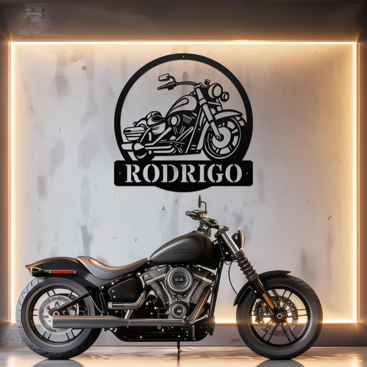 Custom Motorcycle LED Sign Harley Davidson Metal Wall Art Motorcycle Metal Wall Art, Motorcycle Wall Art, Man cave Decor Father's Day Gift