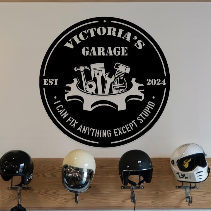 Custom Grandpa's Garage Metal Sign, Personalized Metal Garage Sign, Garage Sign, Papa Gift, Grandpa Gift, Birthday Gift, Fathers Day Gift