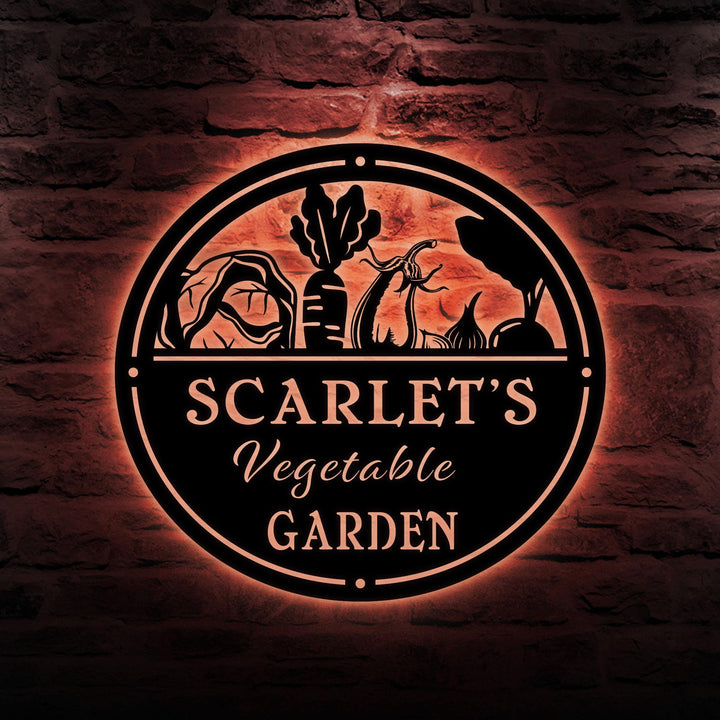 Custom Vegetable Garden Metal Sign, Custom Garden Sign, Gardener Design, Simple Garden Design, Farmhouse Design, Gift For Mom, Gift For Dad