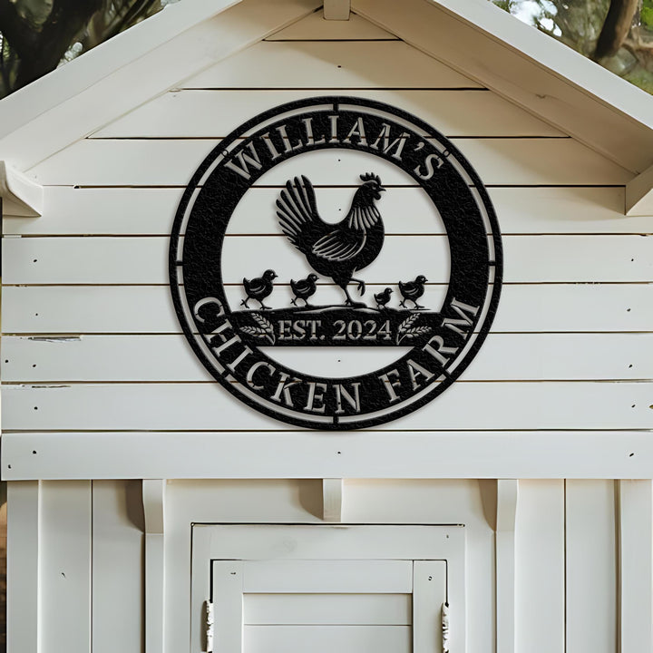 Personalized Chicken Coop Sign, Hen House Coop Sign, Our Little Coop Sign Metal Sign, Chicken Sign, Custom Chicken Coop sign, Gift For Dad