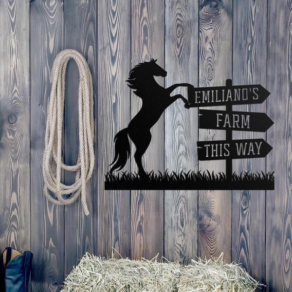 Personalized Animals Outdoor Farm Metal Sign, Custom Shape Metal Name Sign, Welcome Farm Animals Metal Sign, Farm Lovers Gift, Gift For Dad