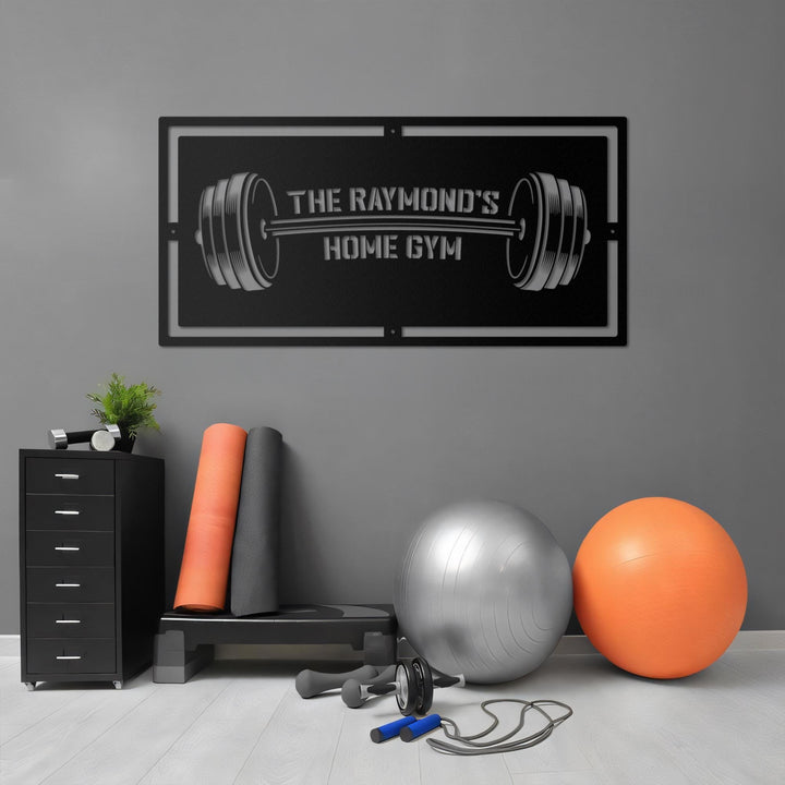 Custom Gym Metal Wall Signs-Personalized Gym Metal Wall Art-Gym Metal Wall Decor-Home Gym Decor-Weight Lifting Gifts-Workout Room Sign