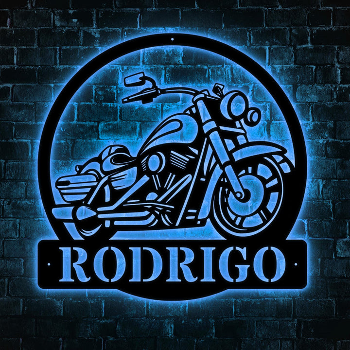 Custom Motorcycle Sign, Motorcycle Metal Wall Art, Motorcycle Wall Art, Gift For Man, Fathers Day Gift, Biker Sign,Motorcycle Metal Wall Art