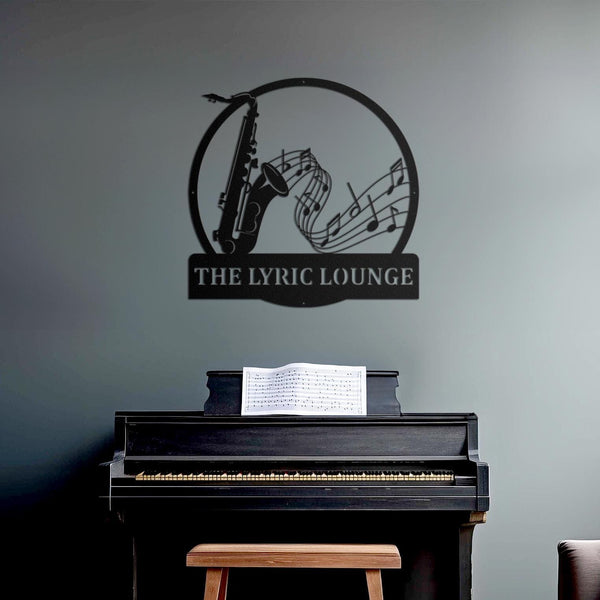 Custom Music Notes Metal Sign,Musical Notes Wall Art,Personalized Music Lover Name Sign,Music Notes Wall Decor,Music Key Sign,Musician Gift