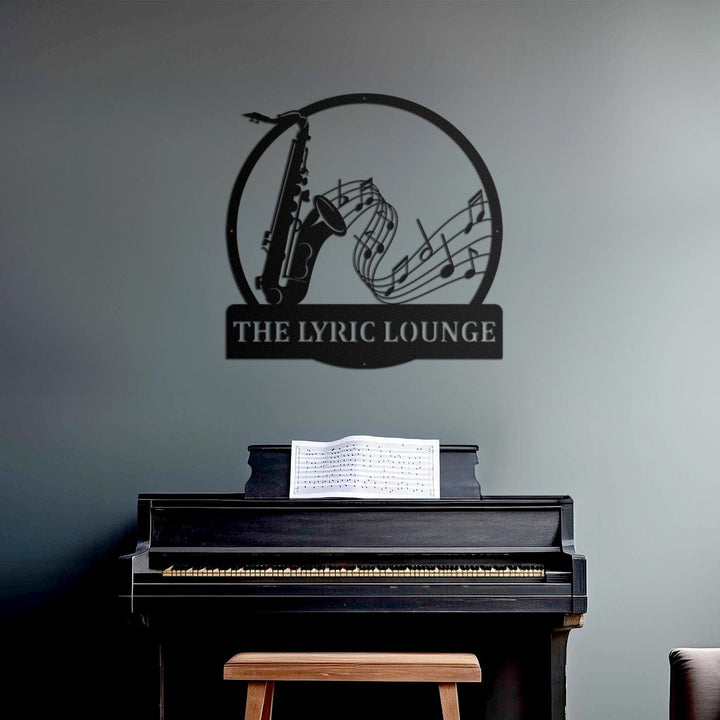 Custom Music Notes Metal Sign,Musical Notes Wall Art,Personalized Music Lover Name Sign,Music Notes Wall Decor,Music Key Sign,Musician Gift