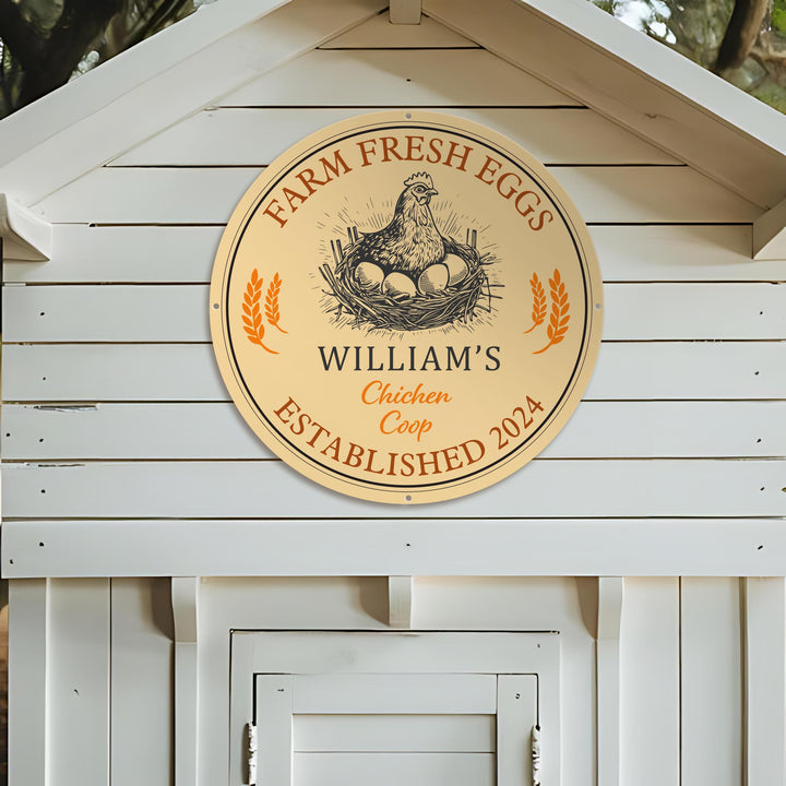 Farm Fresh Eggs Sign, Custom Chicken Farm Sign, Custom Farm Sign, Chicken Coop Sign, Chicken Farm, Eggs Farmed Sign, Farm Decor, Farmer Sign