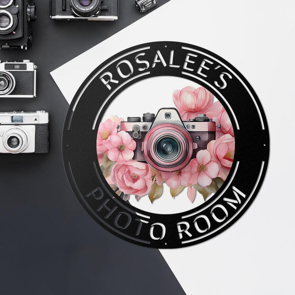 Personalized Camera Metal Wall Art,Camera Metal Sign,Camera Decor,Custom Photographer Metal Sign,Photo Studio Decor,Photography Lovers Gift