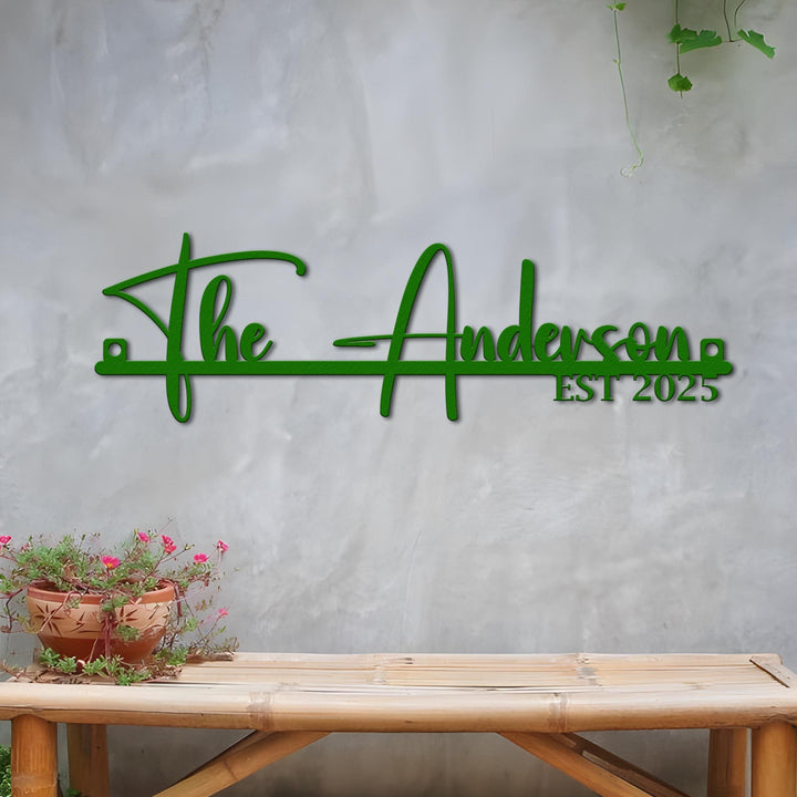 Custom Metal Sign, Name Metal Sign, Family Name Sign, Metal Custom Wall Sign, Custom Wall Decor, Personalized Metal Wall Art Sign