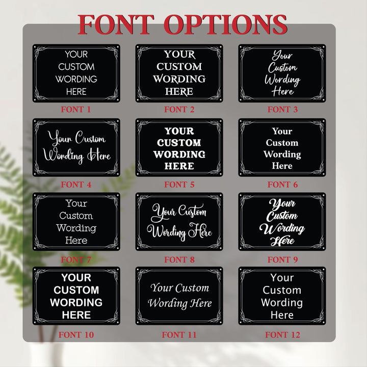 Custom Your Metal Sign, Personalized Decorative Outdoor Metal Signs, Customized Driveway Signs, Weatherproof Metal Wall Art Signs.